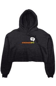 crop fleece hoodie