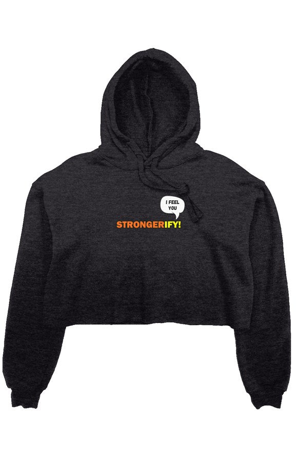 crop fleece hoodie
